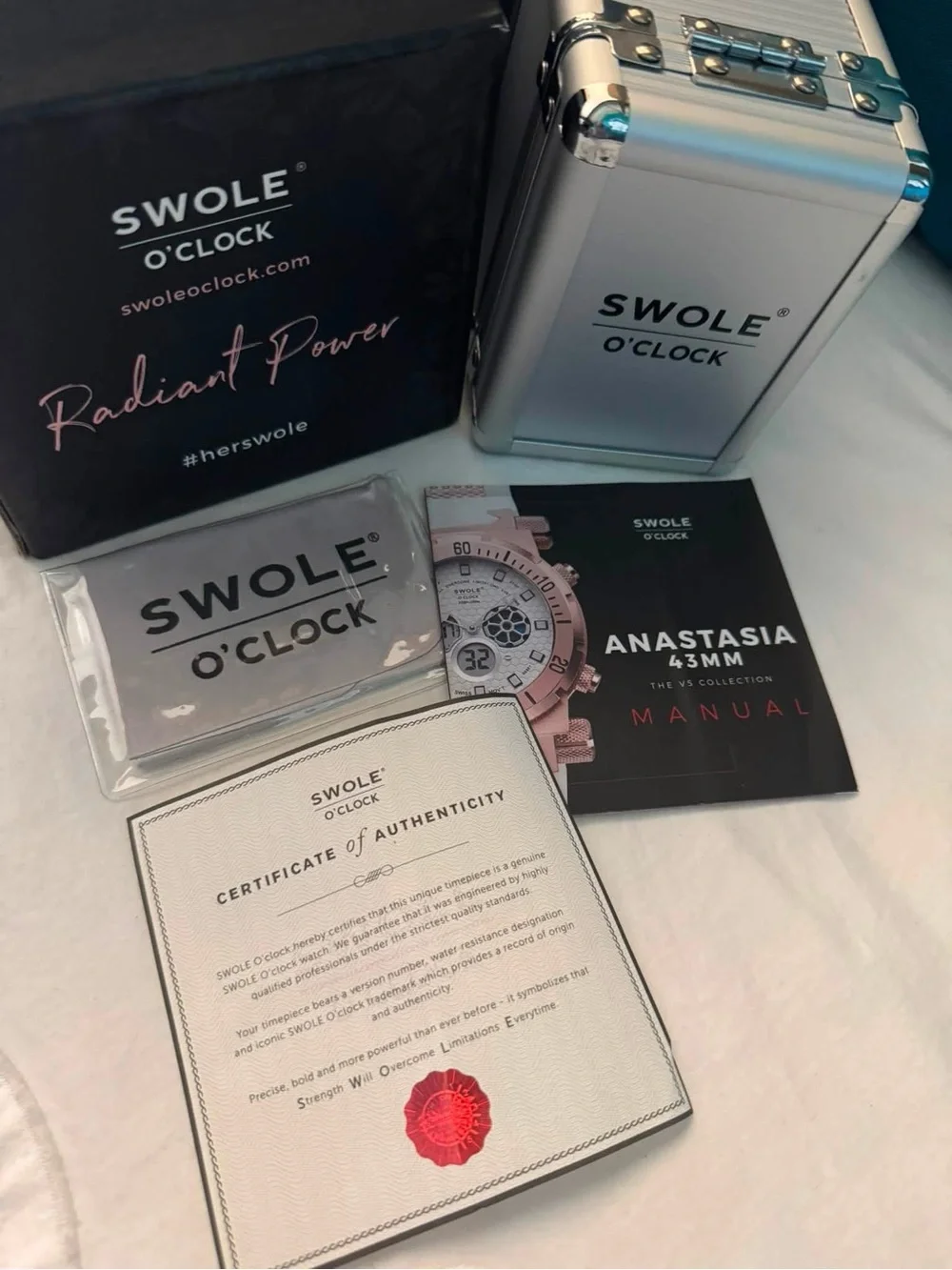 SWOLE O’CLOCK ANASTASIA WOMENS WATCH